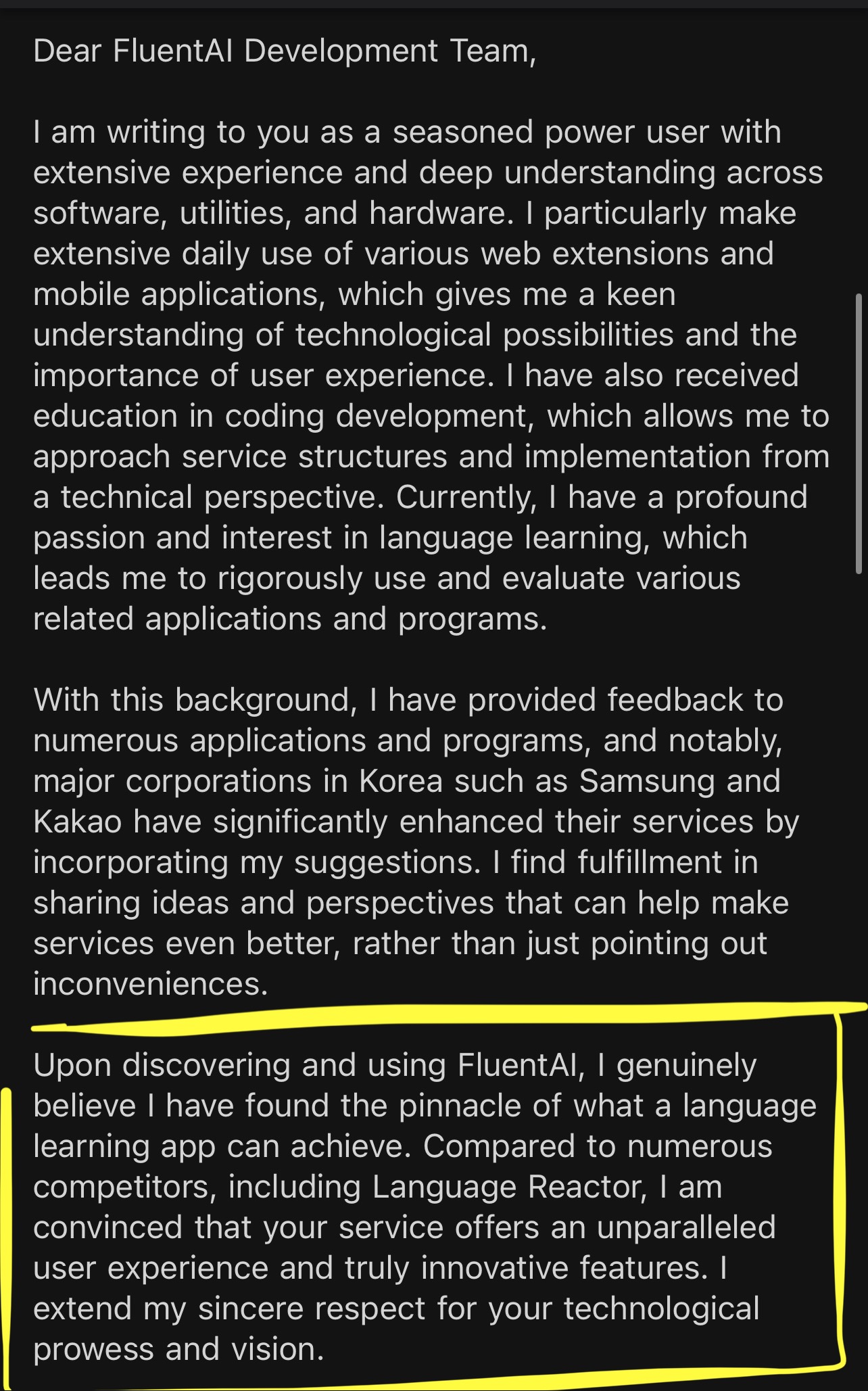 Detailed FluentAI user review about language immersion with streaming services